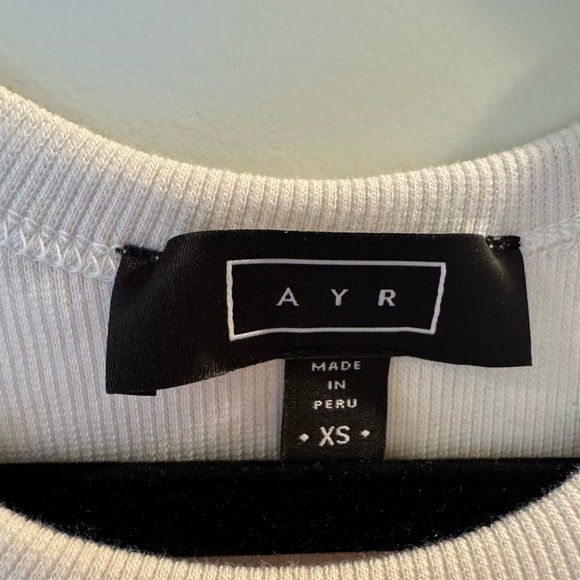 AYR White Ribbed Tank Top - Picture 2 of 4